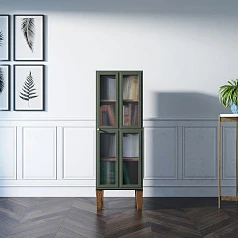 купить красивые Шкаф-витрина "Andersen" с рифлеными стеклами арт AN14
