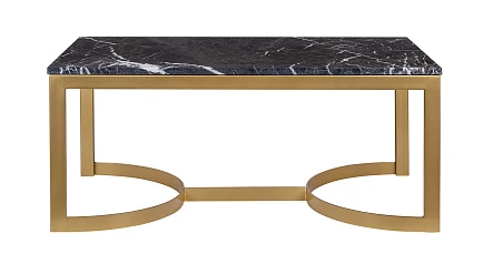 Журнальный столик прямоугольный Aron Marble-Gd в интернет-магазине
