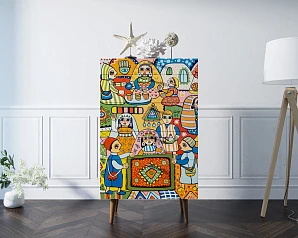фото Комод высокий "Berber" 1 принт арт BB10/Print_01