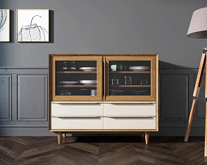 Буфет "Bruni white" низкий арт BR34WH на заказ в интернет-магазине