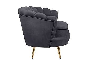 фото Дизайнерский двухместный диван Pearl Double Black в интерьере