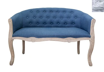 купить красивый Диван французский стиль Kandy Double Blue светло серый