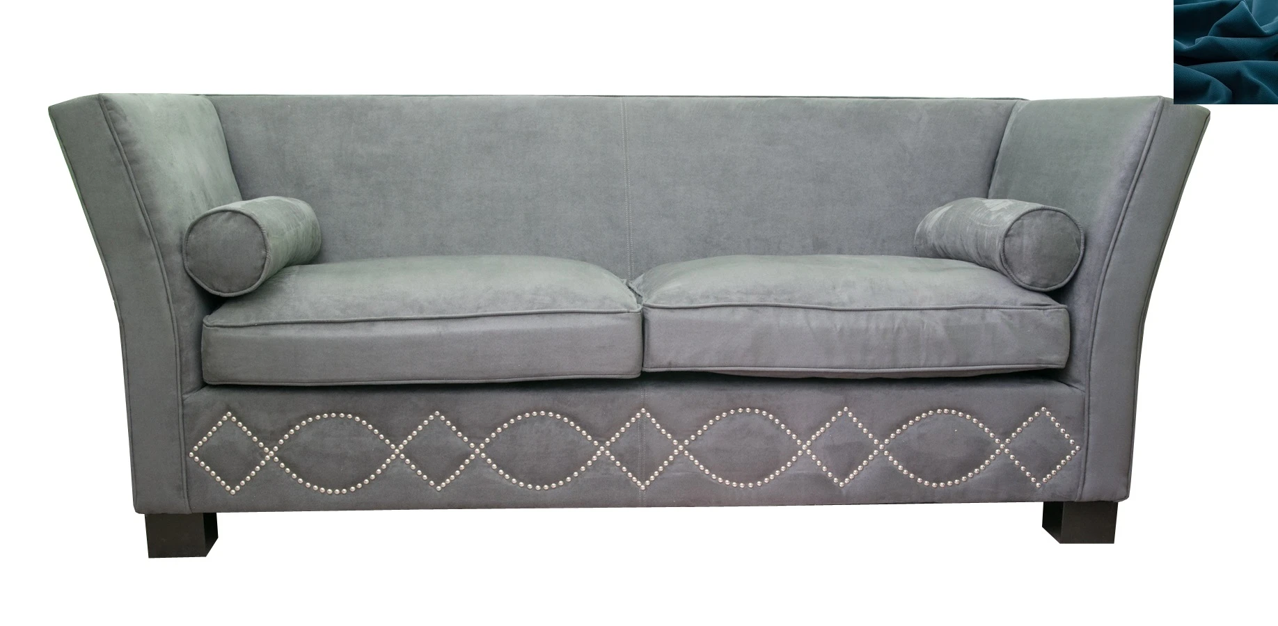 красивый Диван арт-деко Volte Blue цвет синий