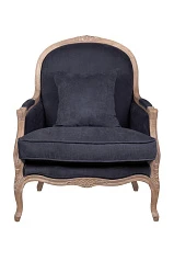 Мягкое кресло с подлокотниками Aldo Black