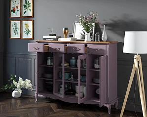 купить Комод-витрина Leontina Lavanda арт ST9363L в интернет-магазине