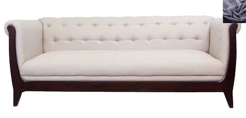 фото Классический диван Delvin темно серый