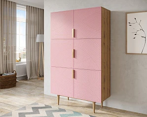 купить Большой комод с шестью дверками "Line" LN04/GR1/pink