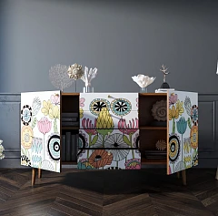 красивый Комод "Berber" с ящиками арт BB14/Print_03 в интернет-магазине
