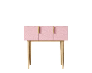 стильный Консоль с тремя дверками "Line" LN15/GR1/pink