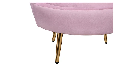 заказать Кресло с пуфом ракушка Pearl Pink