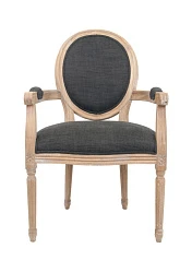 Мягкий стул с подлокотниками Diella Black на заказ в интернет-магазине