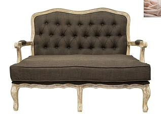 фото Диван модерн прямой Yareli Brown V2 цвет бежевый в интерьере