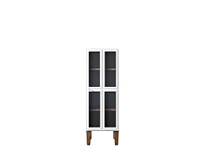 купить красивый Шкаф-витрина "Andersen" с рифлеными стеклами арт AN14WH