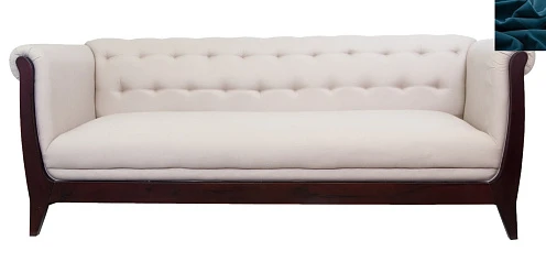 заказать Классический диван Delvin синий