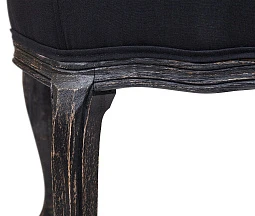 Низкое кресло ретро Kandy Black Old в интерьере