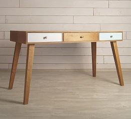 стильный Рабочий стол "Aquarelle Birch" с тремя ящиками арт RE-36ETG