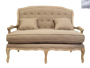 фото Прямой диван модерн Yareli Brown серый в интерьере