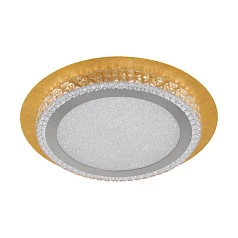 заказать 33631 Светодиодный светильник потолочный URBANIA ?350, 18W(LED), 3000K, 1800lm, стекло, золотой/кристалл