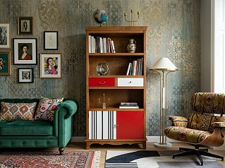 Стеллаж "Гуашь (Gouache)" арт М10530ETG в интерьере