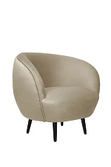 купить Мягкое кресло Small Benee Taupe на черных ножках в интернет-магазине