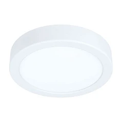 99215 Светодиодный накладной светильник FUEVA 5, 10,5W (LED), ?160, H28, 1200lm, 3000K, сталь, белый/п в интерьере