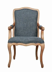 фото Мягкий стул с подлокотниками Wallis Blue в интерьере