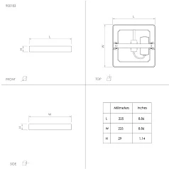 купить красивые 900183 Светодиод Настенно-потолочный светильник FUEVA 5, 17W(LED), 210x210, 2000lm, 3000K, сталь, латунь б в интернет-магазине