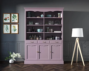 купить Двухсекционный шкаф Leontina Lavanda для посуды арт ST9330/3L в интернет-магазине