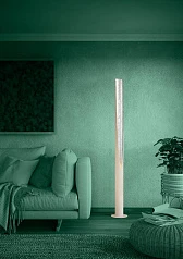 390283 Торшер с ножным выключателем PREBONE 2, 1X5,7W (GU10), 1X540lm, H1800, алюминий, сталь, песочный, серебряный