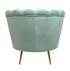 красивое Низкое кресло ракушка Pearl Green на заказ