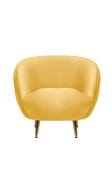 Мягкое кресло Small Benee Taupe в интерьере