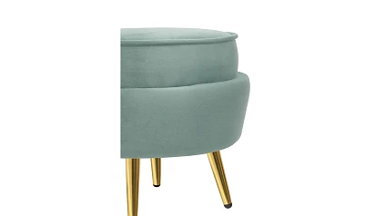 заказать Кресло с пуфом ракушка Pearl Green