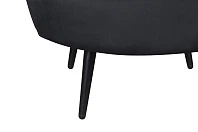 купить Низкое кресло ракушка Pearl черный V2