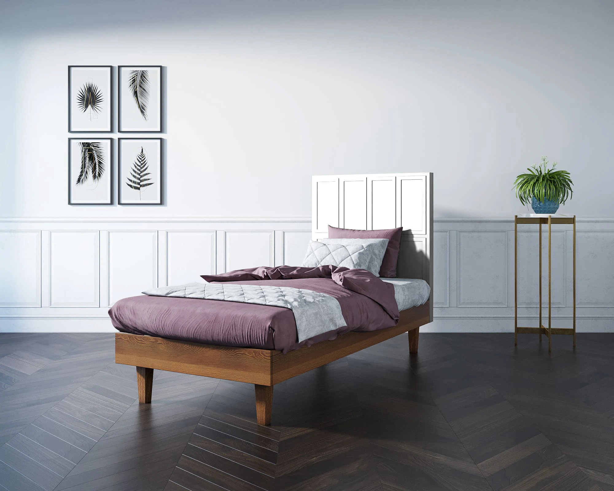 купить Кровать "Andersen" 120х190 см арт AN120WH в интернет-магазине