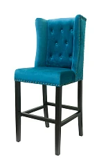 Дизайнерский барный стул Skipton Blue Velvet в интерьере