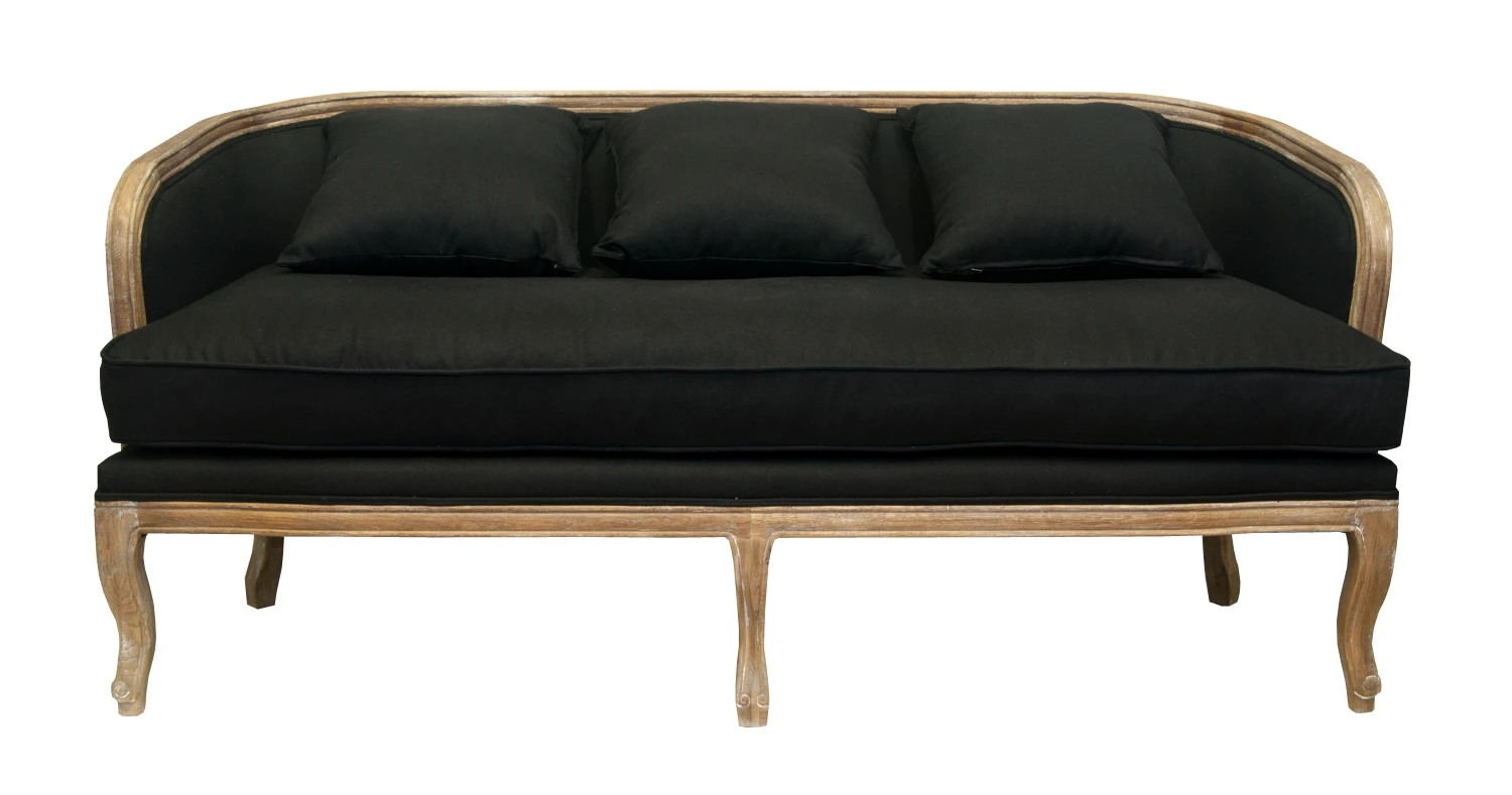 красивый Диван ретро Nora черный на заказ