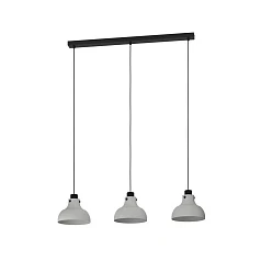 43826 Подвесной потолочный светильник (люстра) MATLOCK, 3Х40W, E27, L900, B200, H1100, сталь, серый, черный