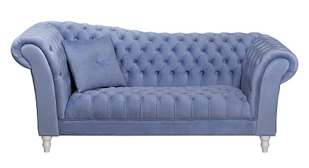 Двухместный диван Lina Blue-W синий на заказ в интернет-магазине