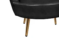 купить стильное Низкое кресло ракушка Pearl Black V2