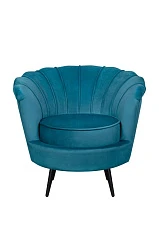 Кресло ракушка Pearl Marine на черных ножках на заказ в интернет-магазине