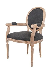 заказать Мягкий стул с подлокотниками Diella Black