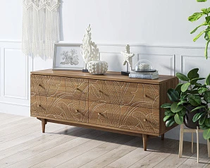 Комод "Boho" 4 ящика джангл арт BH09 на заказ
