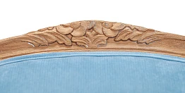 Мягкое полукресло с подлокотниками Aldo Light Blue на заказ