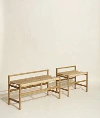 красивые СКАМЬЯ HERITAGE HUBSCH БОЛЬШАЯ, НАТУРАЛЬНЫЙ на заказ