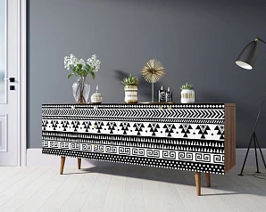 стильный Комод "Berber" удлиненный принт 19 арт BB11/Print_19 на заказ