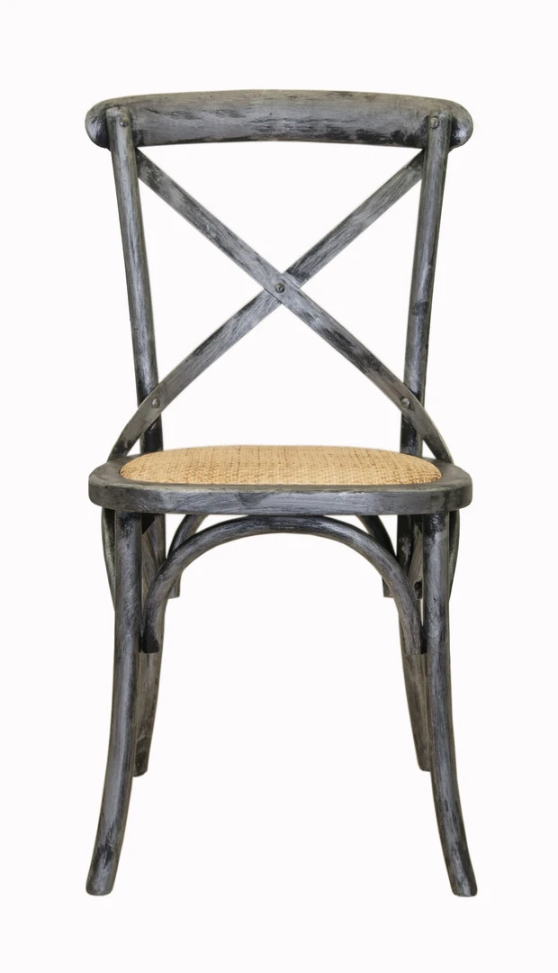 Стул Cross Back Silver в интерьере