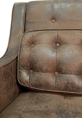 стильный Прямой двухместный диван Hublon цвет синий