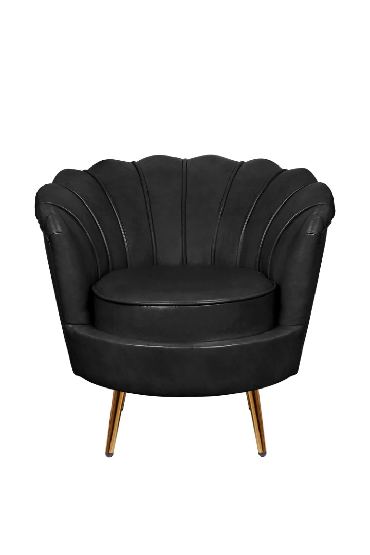 заказать стильное Низкое кресло ракушка Pearl Black V2