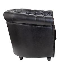 стильное Кожаное кресло Karo Black V2