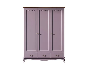 Шкаф Leontina Lavanda для одежды трехстворчатый с ящиками арт ST9327KR/3L